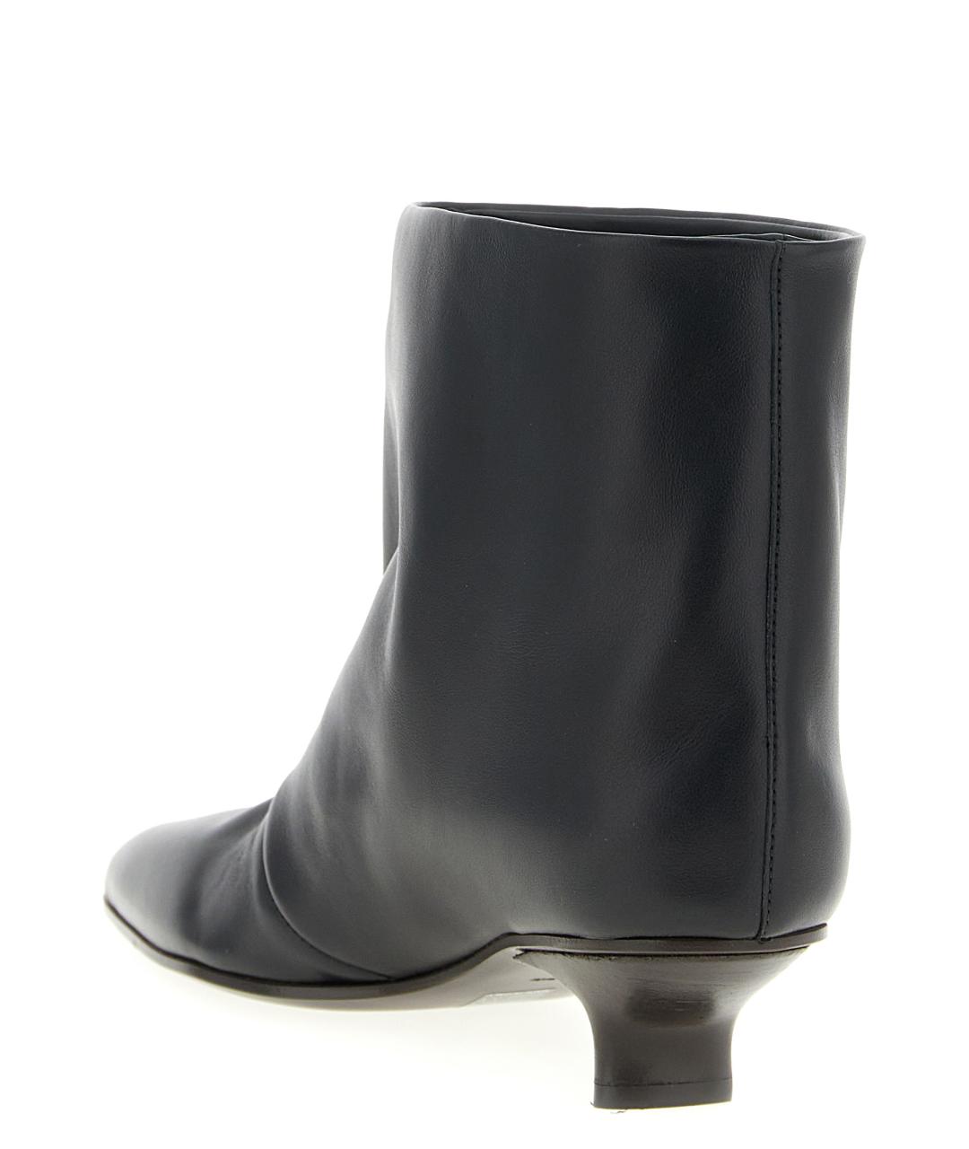 VICINI Черные кожаные ботильоны, фото 3