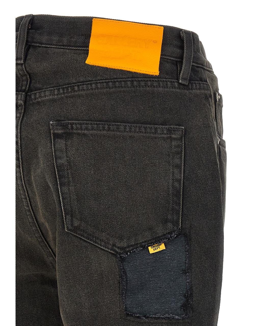 Gallery Dept Черные хлопковые прямые джинсы, фото 4