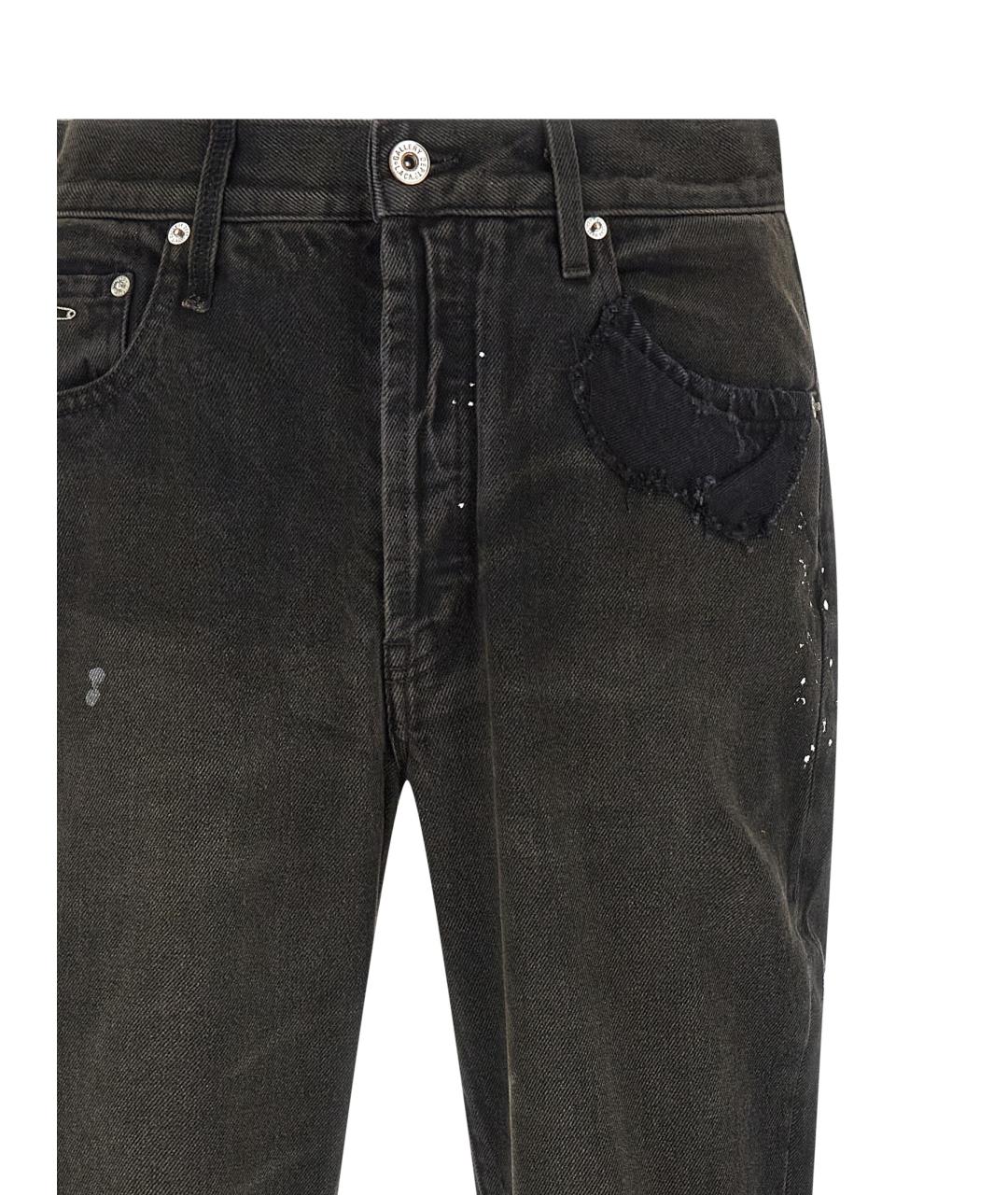 Gallery Dept Черные хлопковые прямые джинсы, фото 3