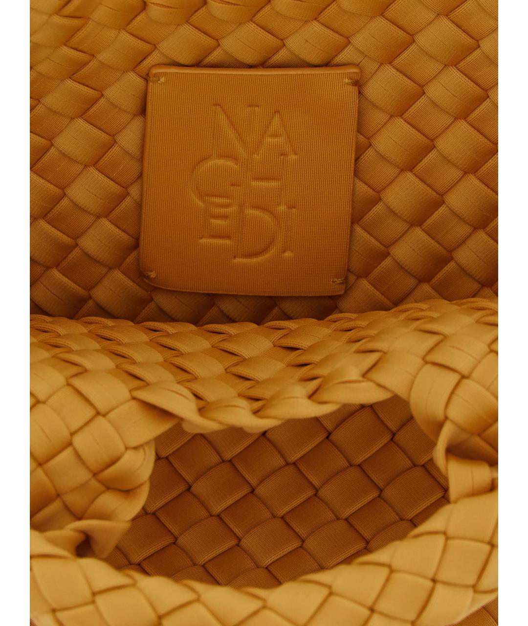 NAGHEDI Желтая сумка тоут, фото 4