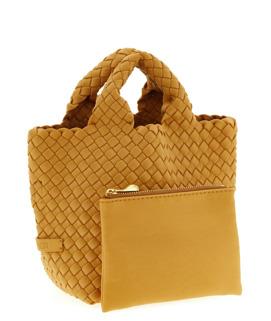 NAGHEDI Желтая сумка тоут, фото 3