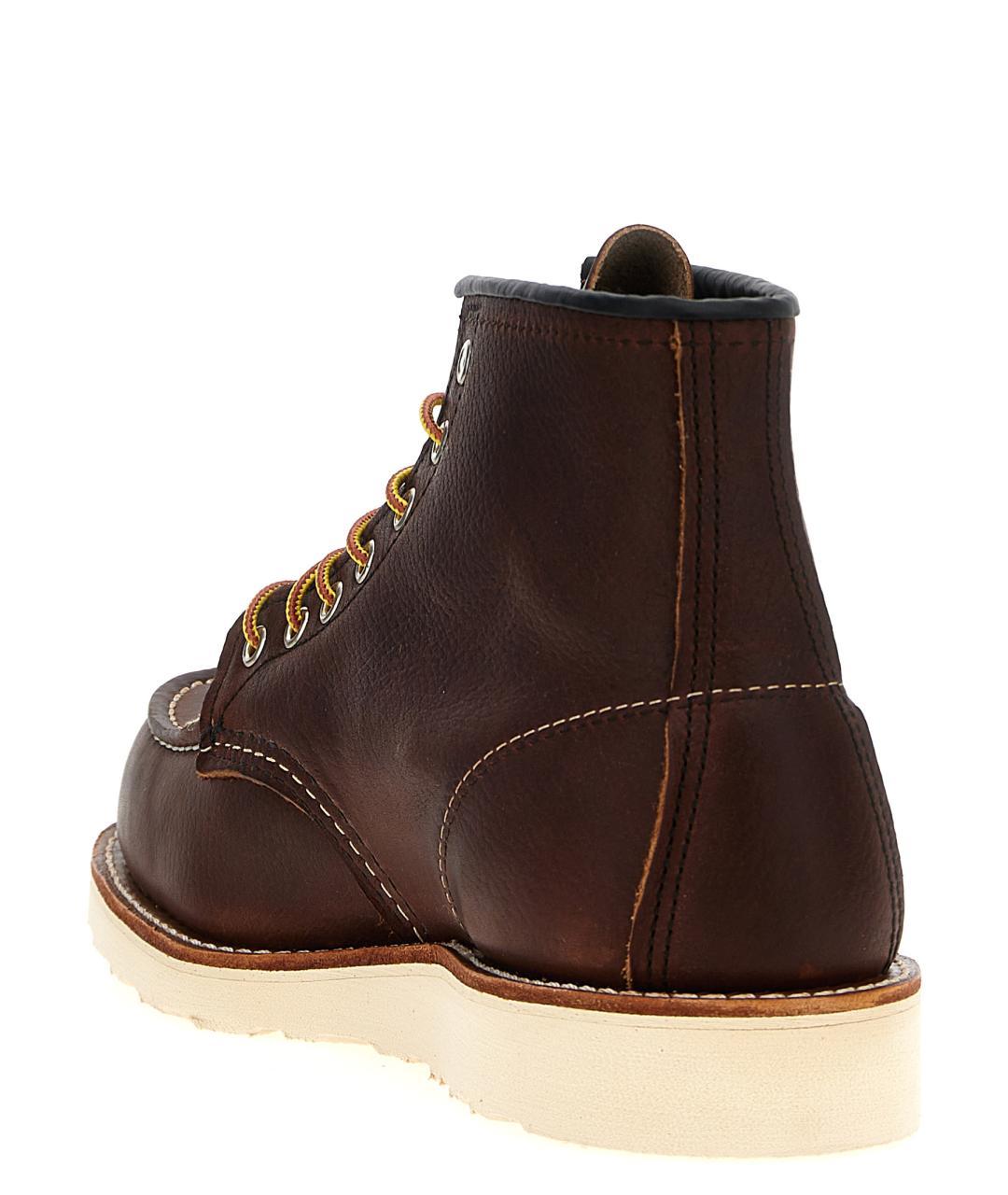 RED WING Коричневые кожаные высокие ботинки, фото 3