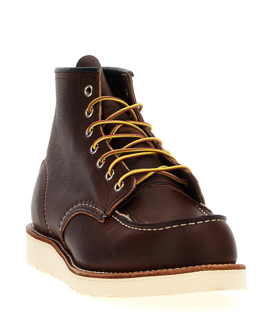 RED WING Коричневые кожаные высокие ботинки, фото 2