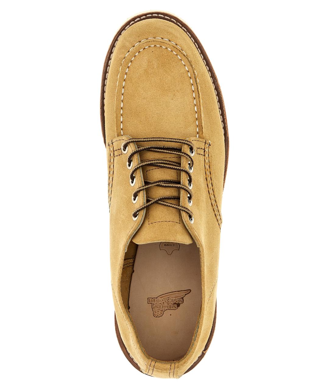 RED WING Бежевые кожаные низкие ботинки, фото 4