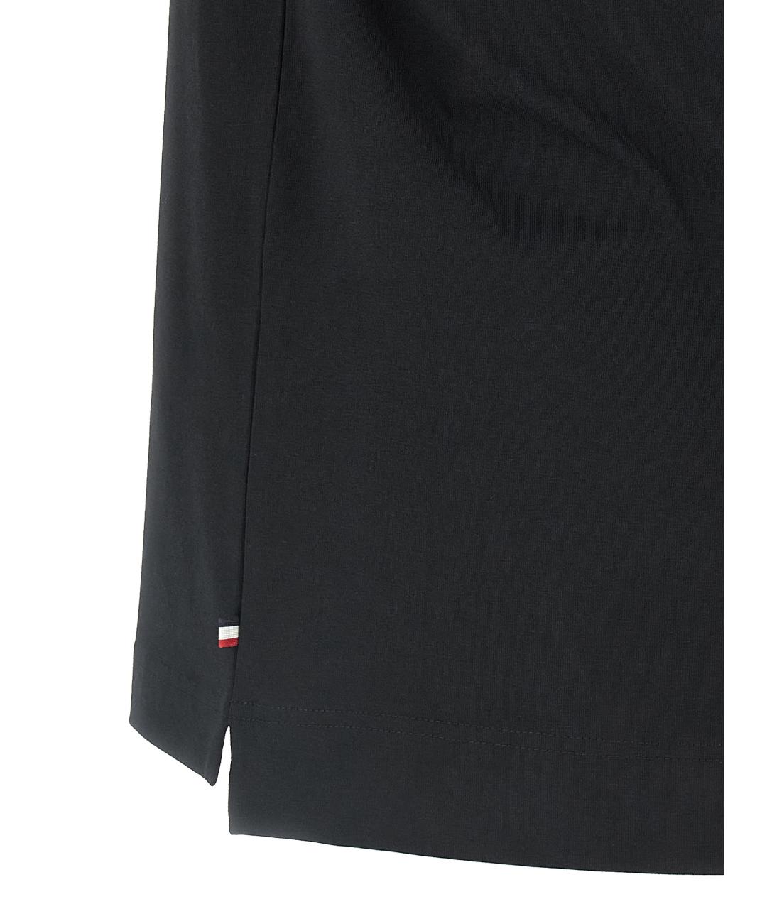 MONCLER GRENOBLE Черная хлопковая футболка, фото 4