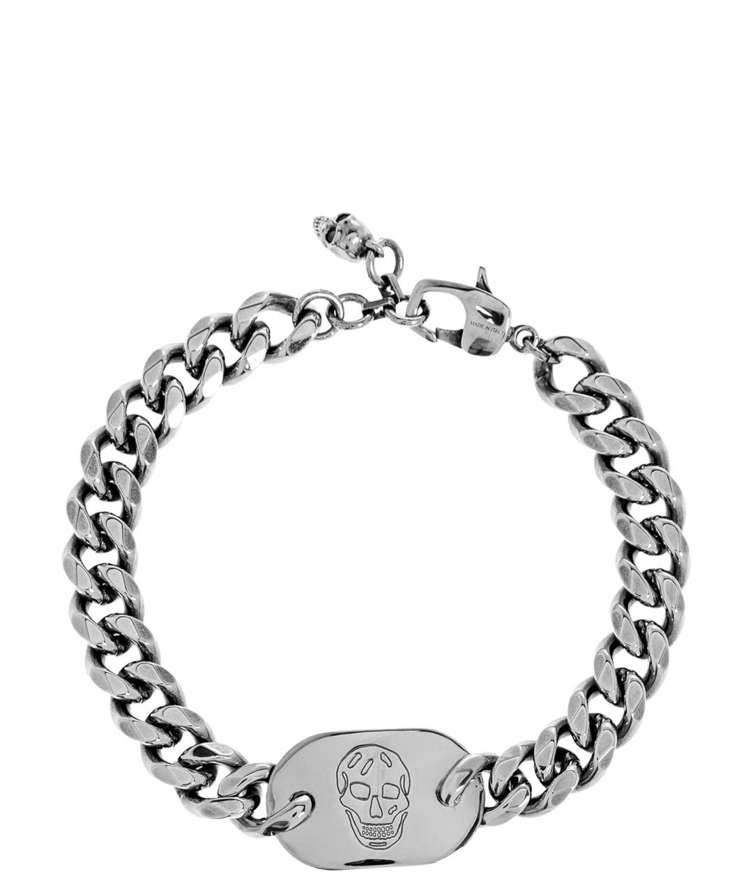 ALEXANDER MCQUEEN Серебрянный металлический браслет, фото 1