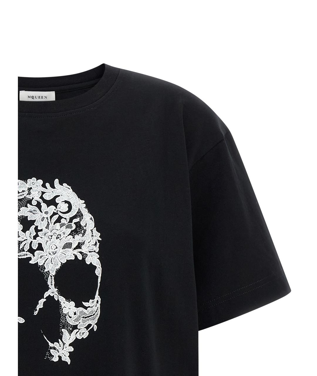 ALEXANDER MCQUEEN Белая хлопковая футболка, фото 3