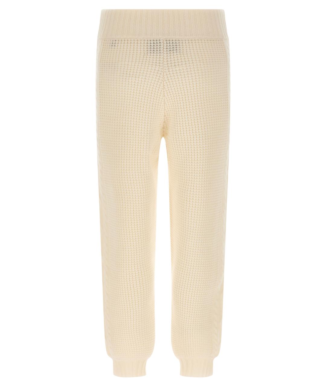 PERFECT MOMENT Белые шерстяные прямые брюки, фото 2