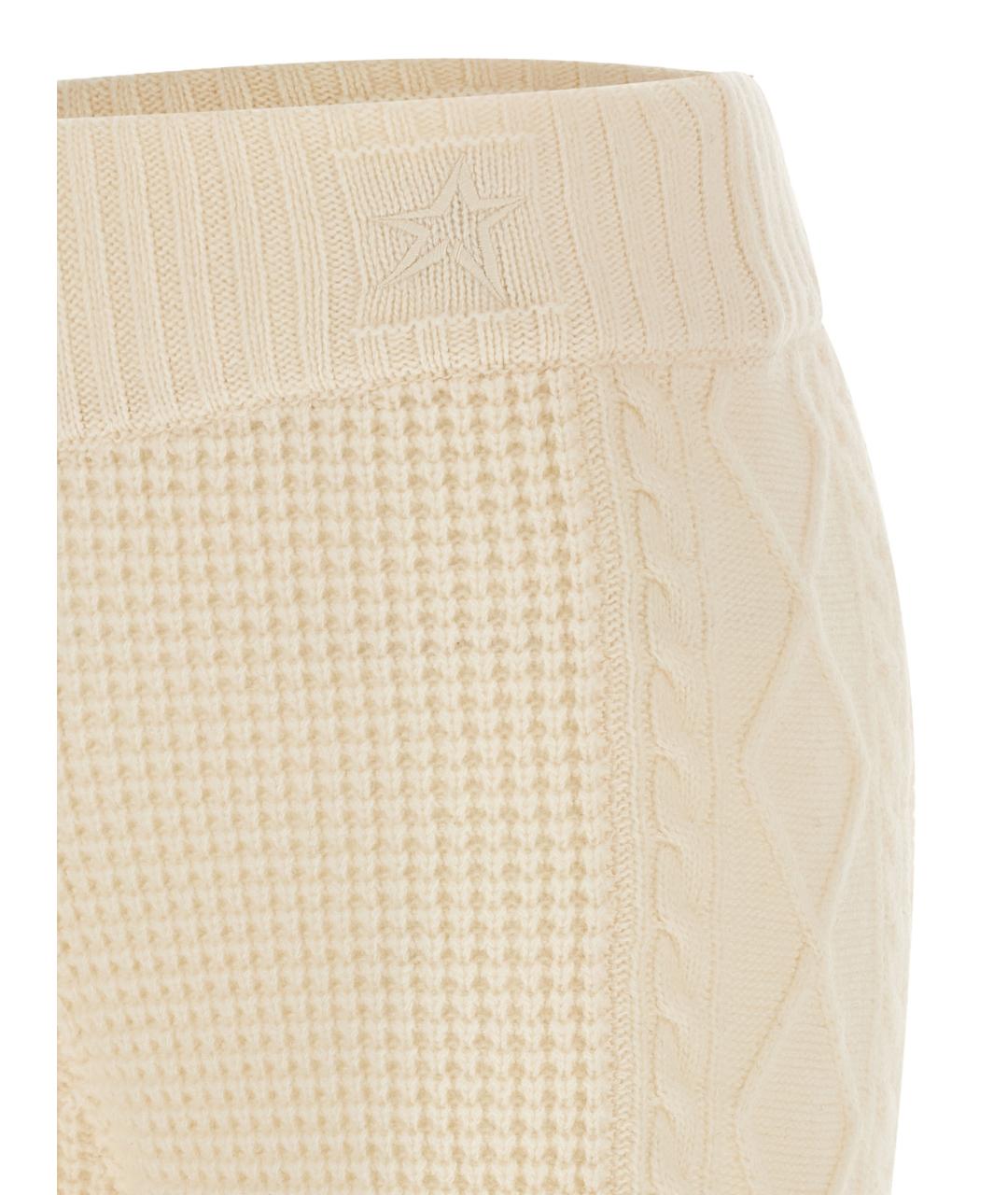 PERFECT MOMENT Белые шерстяные прямые брюки, фото 5