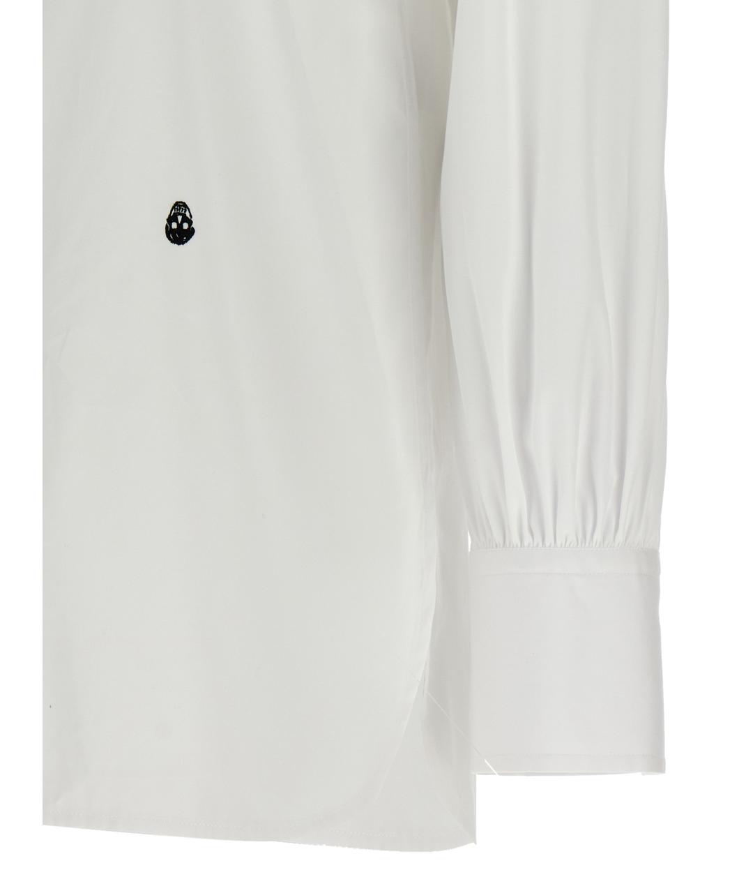 ALEXANDER MCQUEEN Белая хлопковая рубашка, фото 4