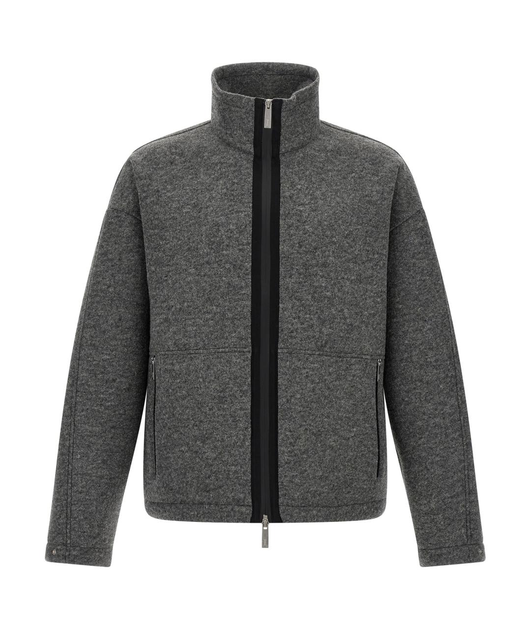 LAMINAR Серая полиэстеровая куртка, фото 1