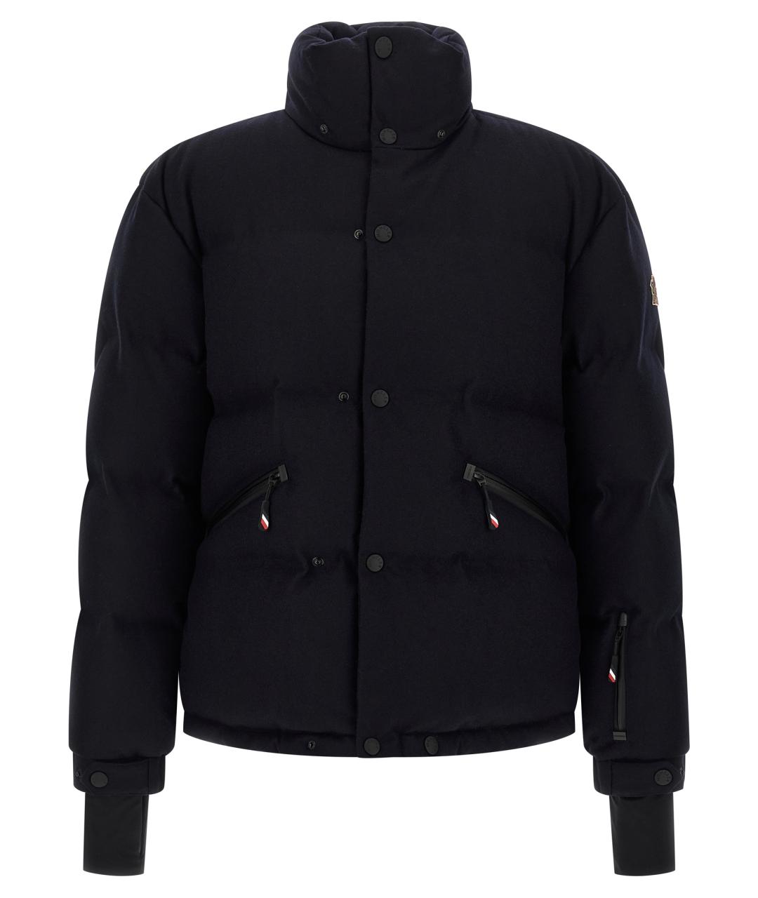 MONCLER GRENOBLE Синий шерстяной пуховик, фото 2