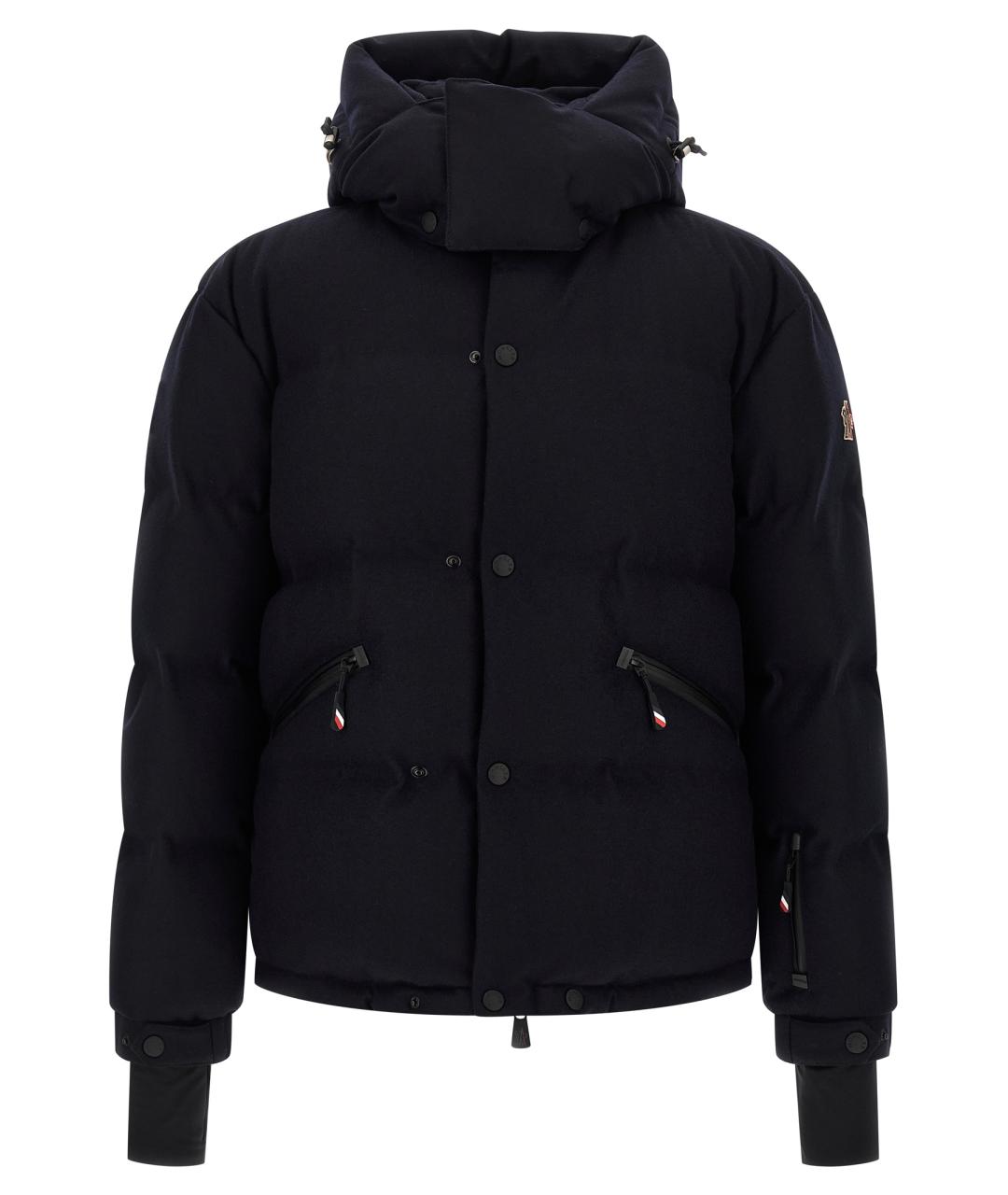 MONCLER GRENOBLE Синий шерстяной пуховик, фото 1