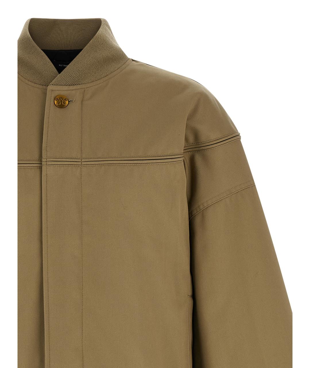 WILLY CHAVARRIA Бежевая полиэстеровая куртка, фото 3