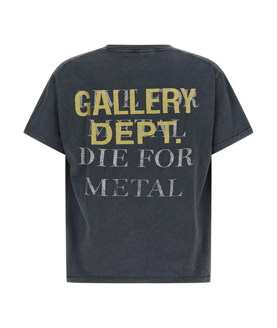 Gallery Dept Черная хлопковая футболка, фото 2