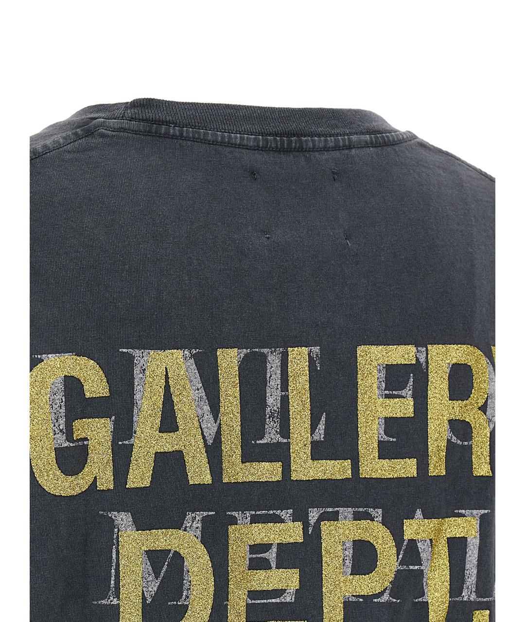 Gallery Dept Черная хлопковая футболка, фото 4
