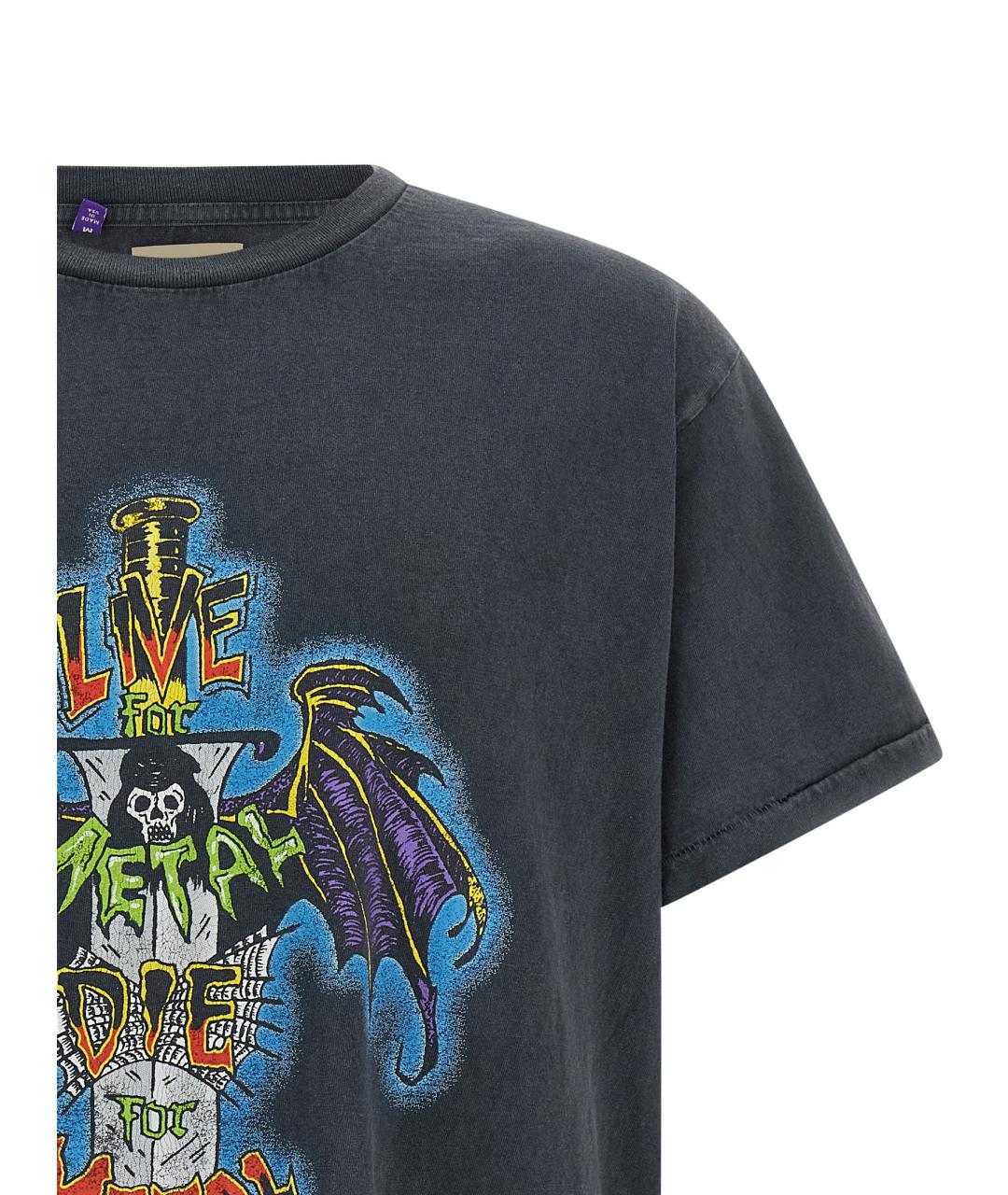 Gallery Dept Черная хлопковая футболка, фото 3