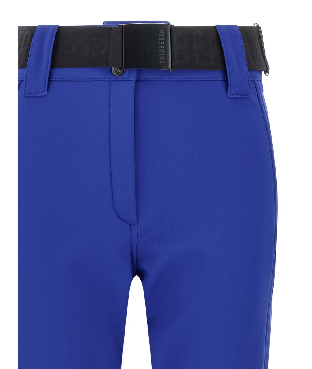 Goldbergh Синие полиэстеровые прямые брюки, фото 3
