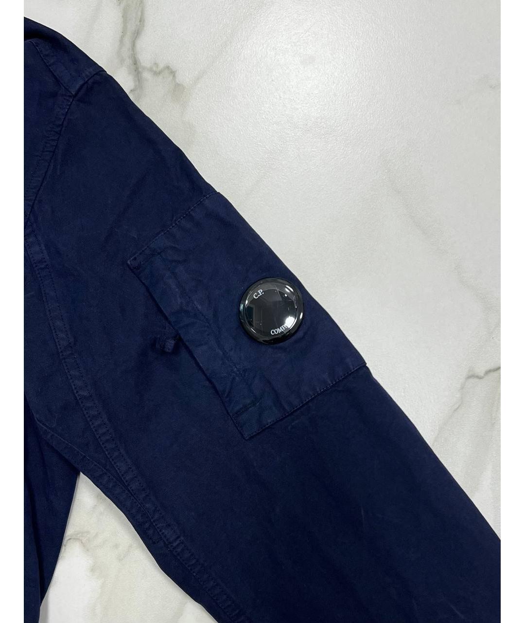 CP COMPANY Темно-синяя хлопковая куртка, фото 3