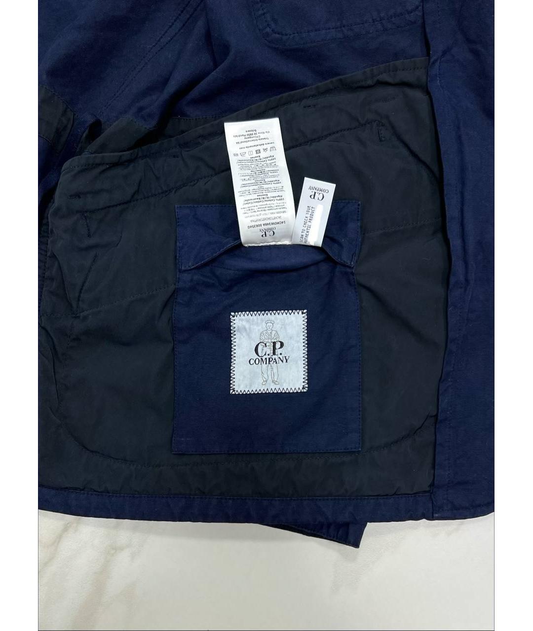 CP COMPANY Темно-синяя хлопковая куртка, фото 6
