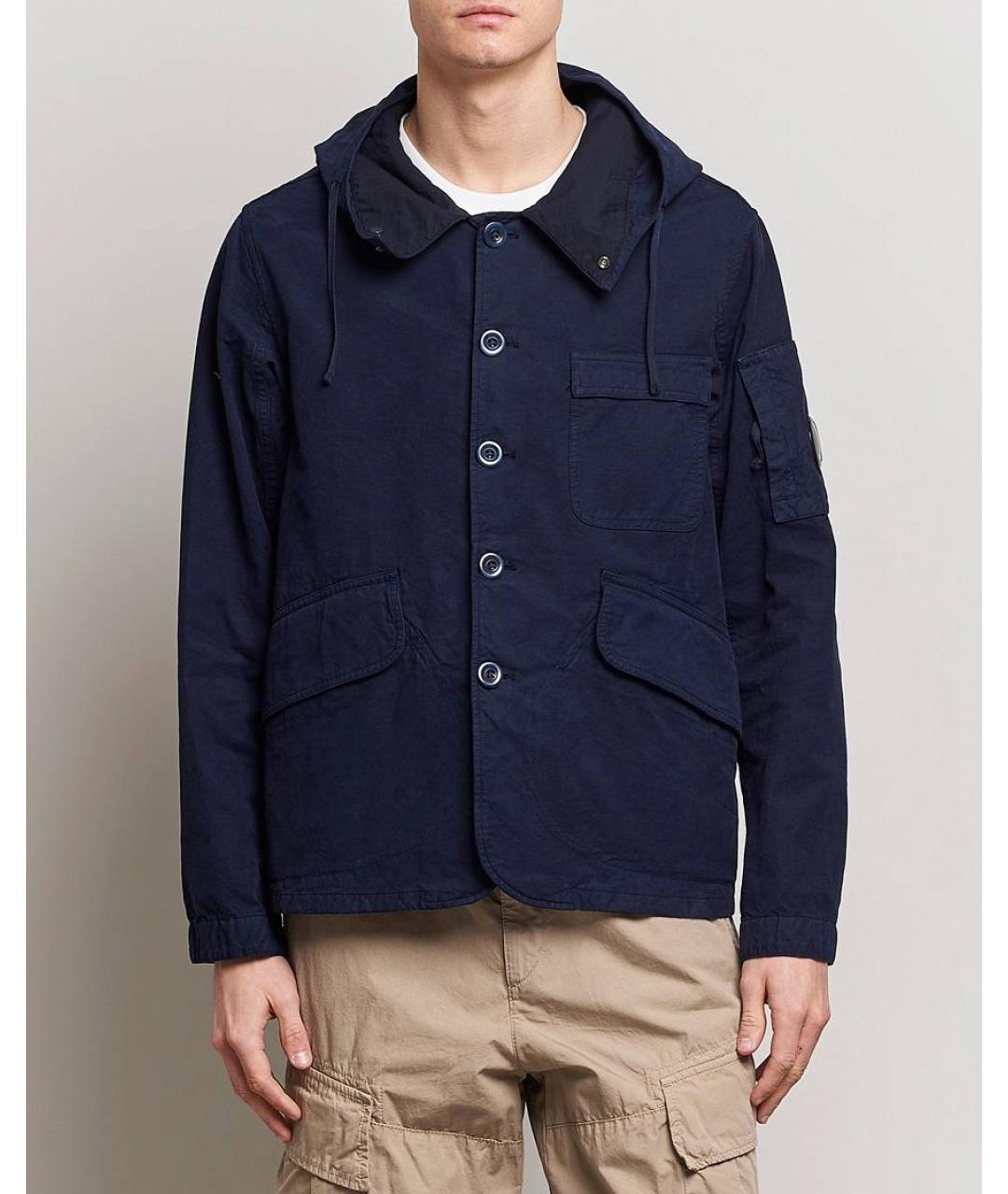 CP COMPANY Темно-синяя хлопковая куртка, фото 8