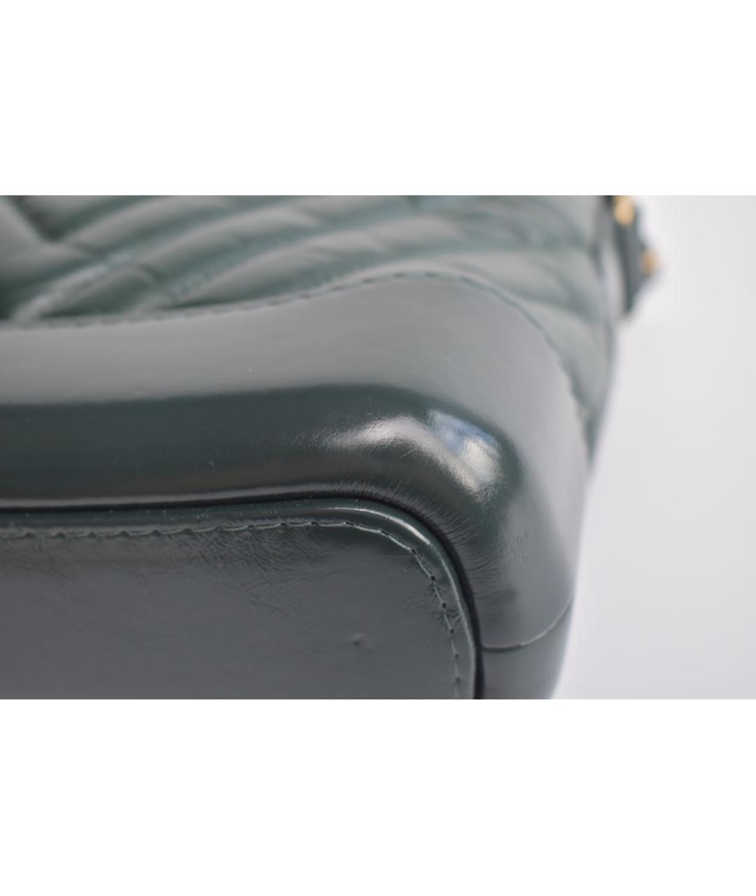 CHANEL Зеленая кожаная сумка через плечо, фото 6