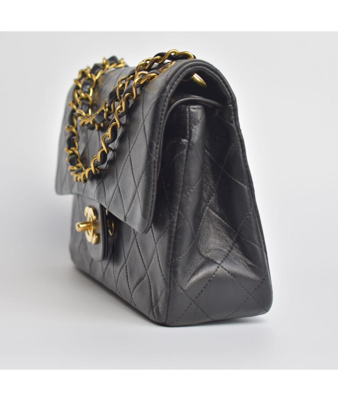 CHANEL Черная кожаная сумка через плечо, фото 2