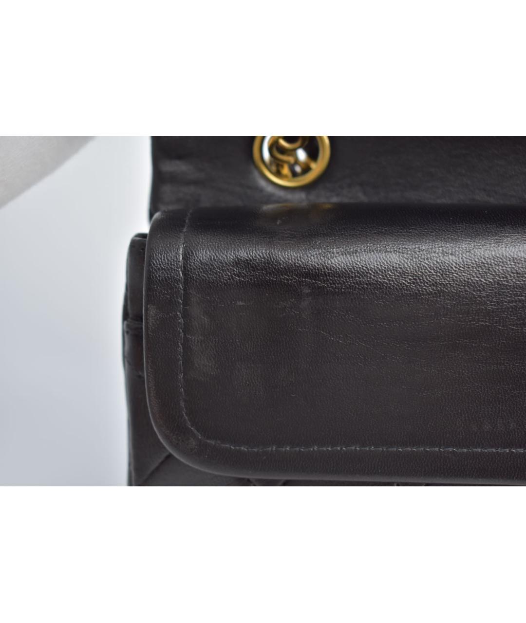 CHANEL Черная кожаная сумка через плечо, фото 8