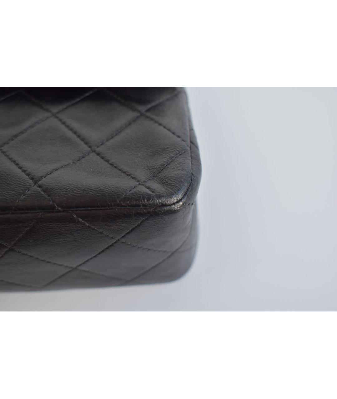 CHANEL Черная кожаная сумка через плечо, фото 7