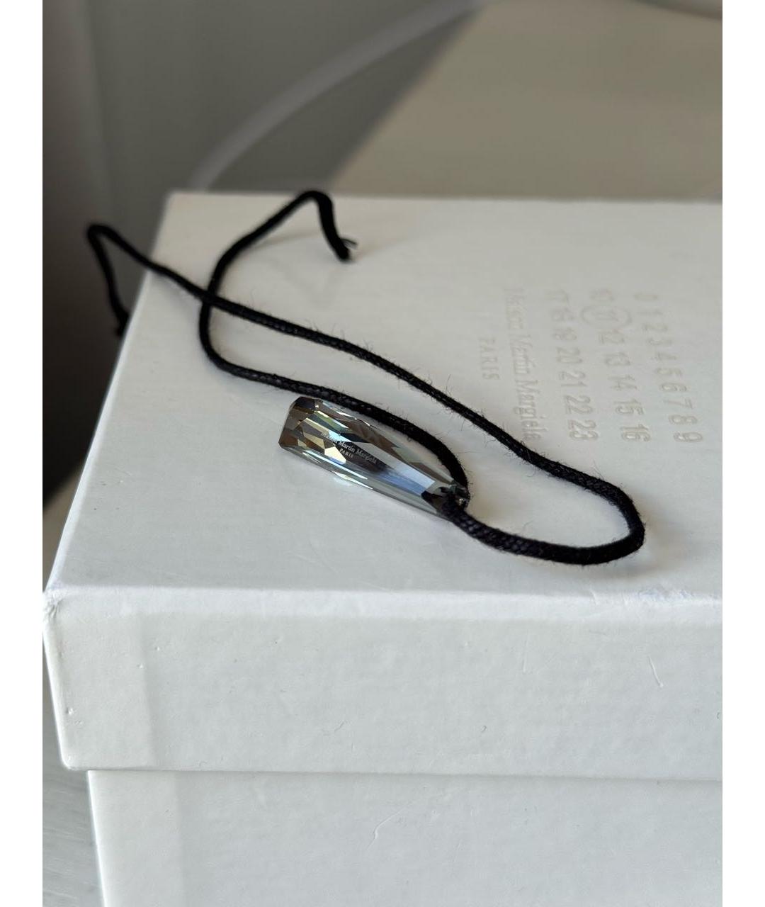 MAISON MARGIELA Антрацитовый стеклянный кулон, фото 2