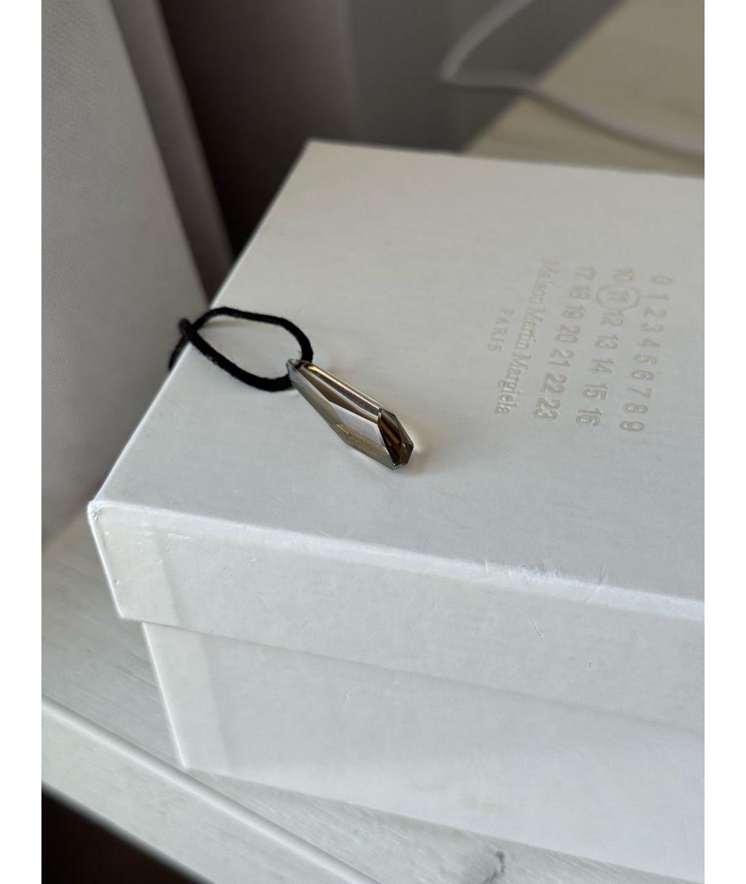 MAISON MARGIELA Антрацитовый стеклянный кулон, фото 5