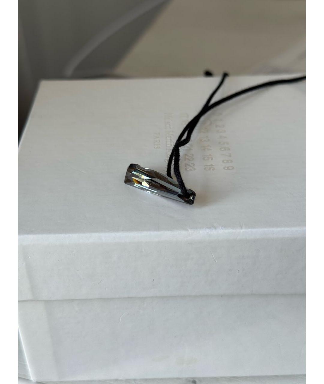 MAISON MARGIELA Антрацитовый стеклянный кулон, фото 3