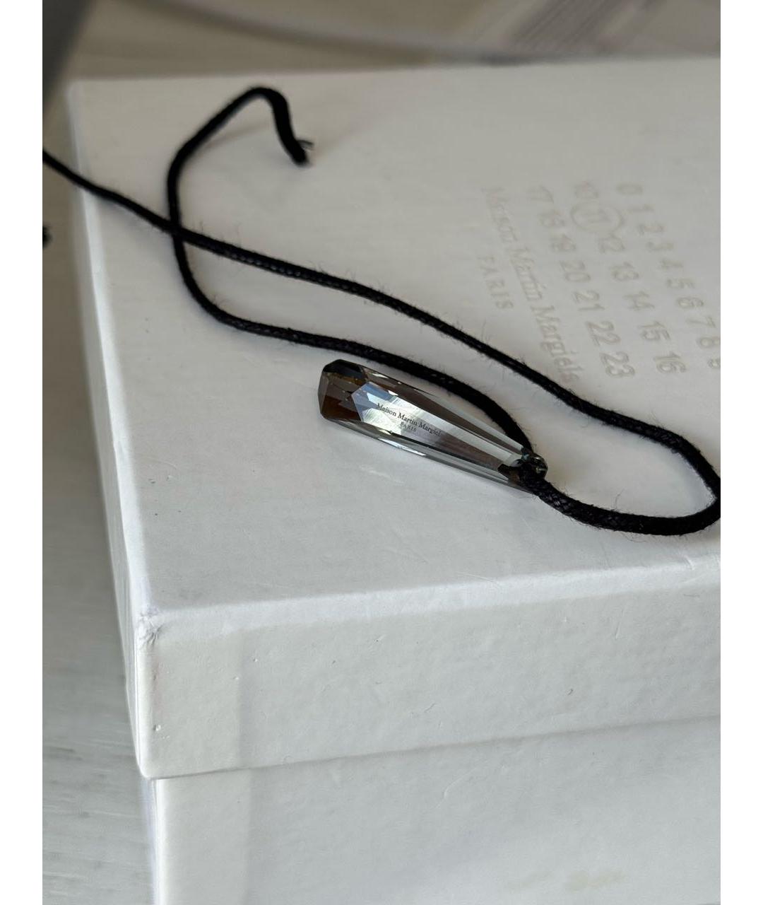 MAISON MARGIELA Антрацитовый стеклянный кулон, фото 7