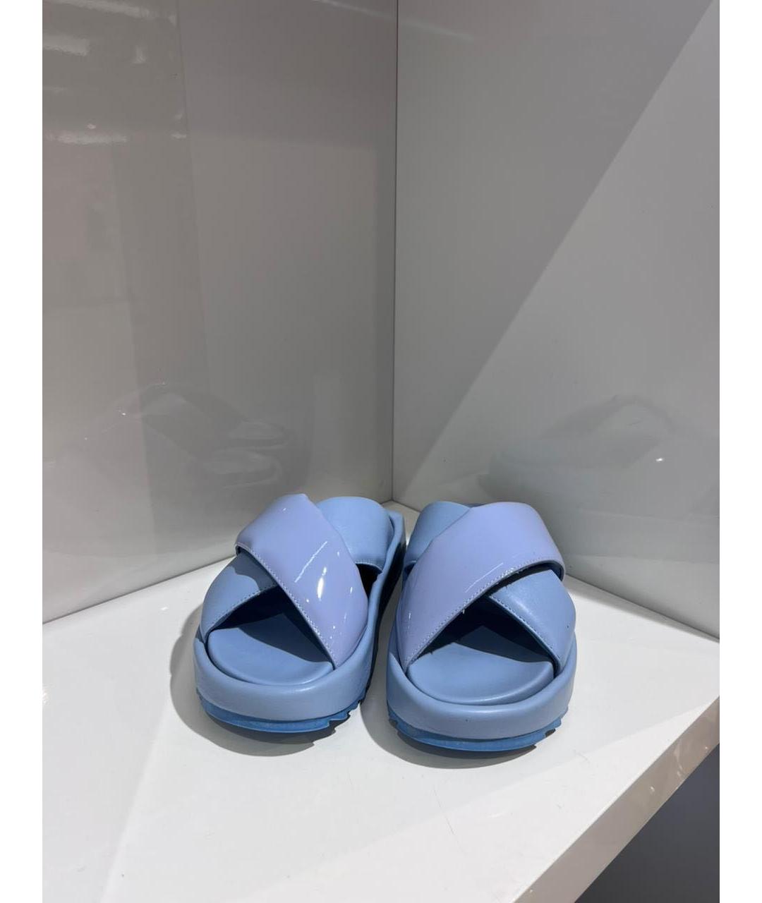 GIABORGHINI Голубые сабо, фото 3