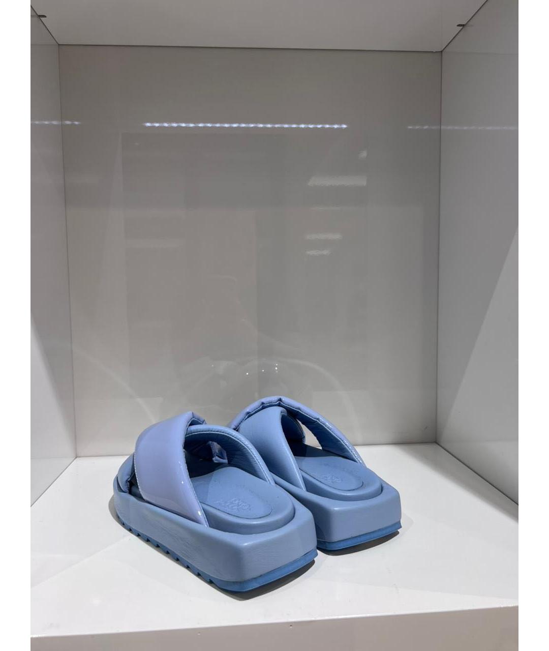 GIABORGHINI Голубые сабо, фото 4