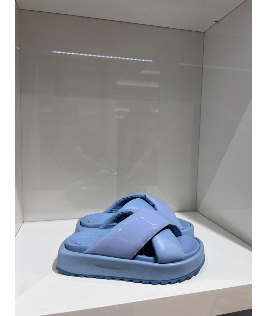 GIABORGHINI Голубые сабо, фото 5