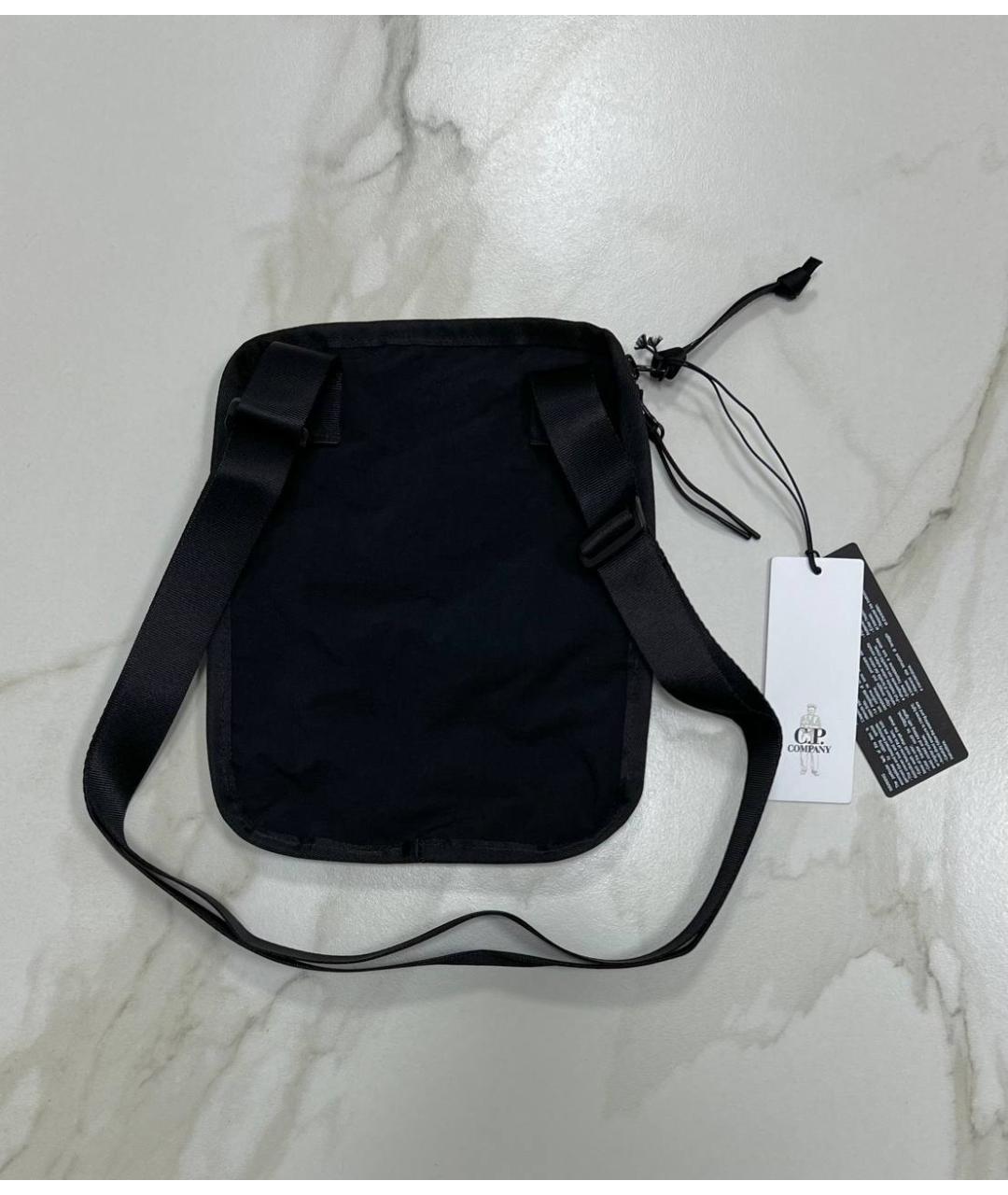 CP COMPANY Черная тканевая сумка на плечо, фото 6