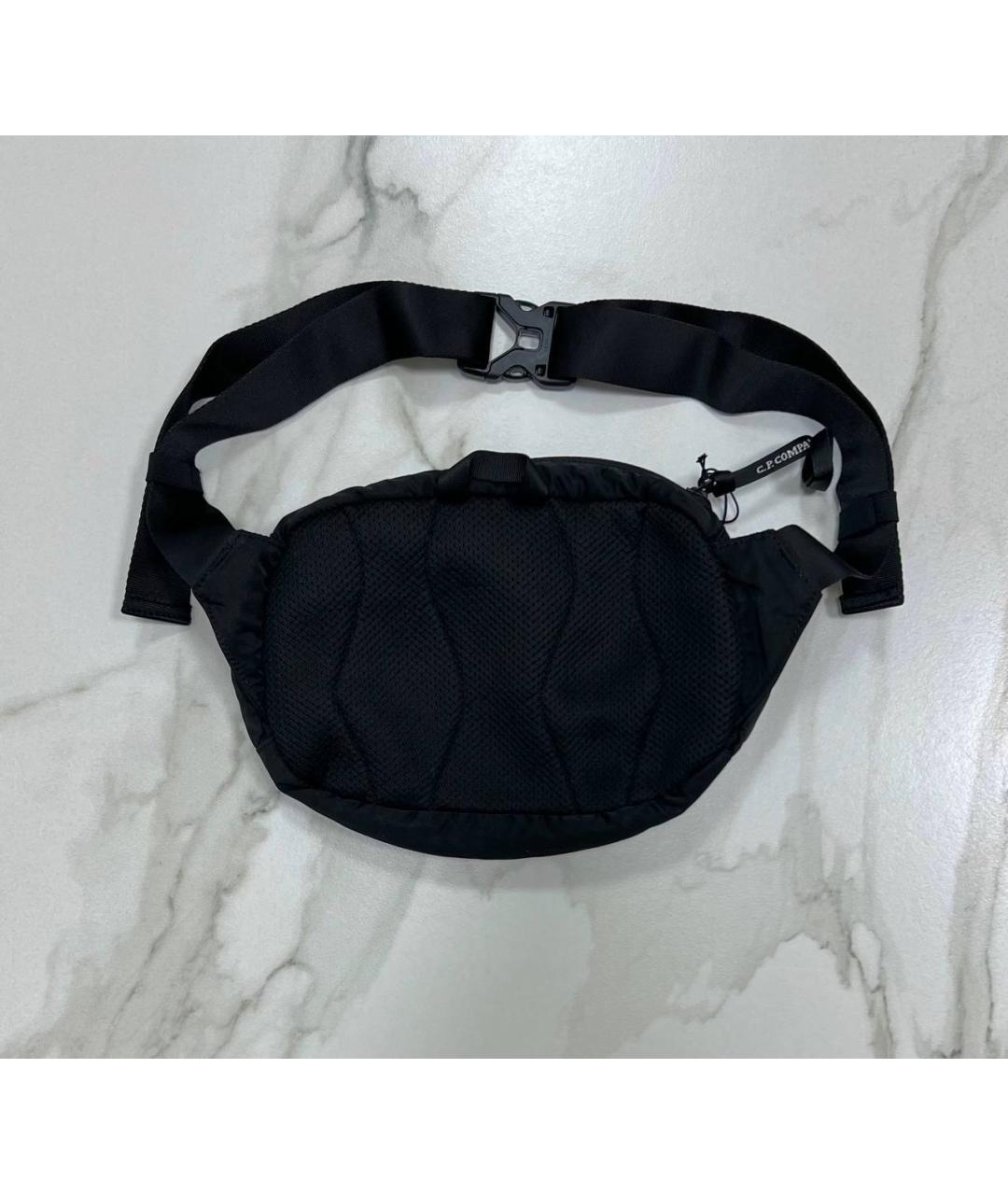 CP COMPANY Черная тканевая поясная сумка, фото 4