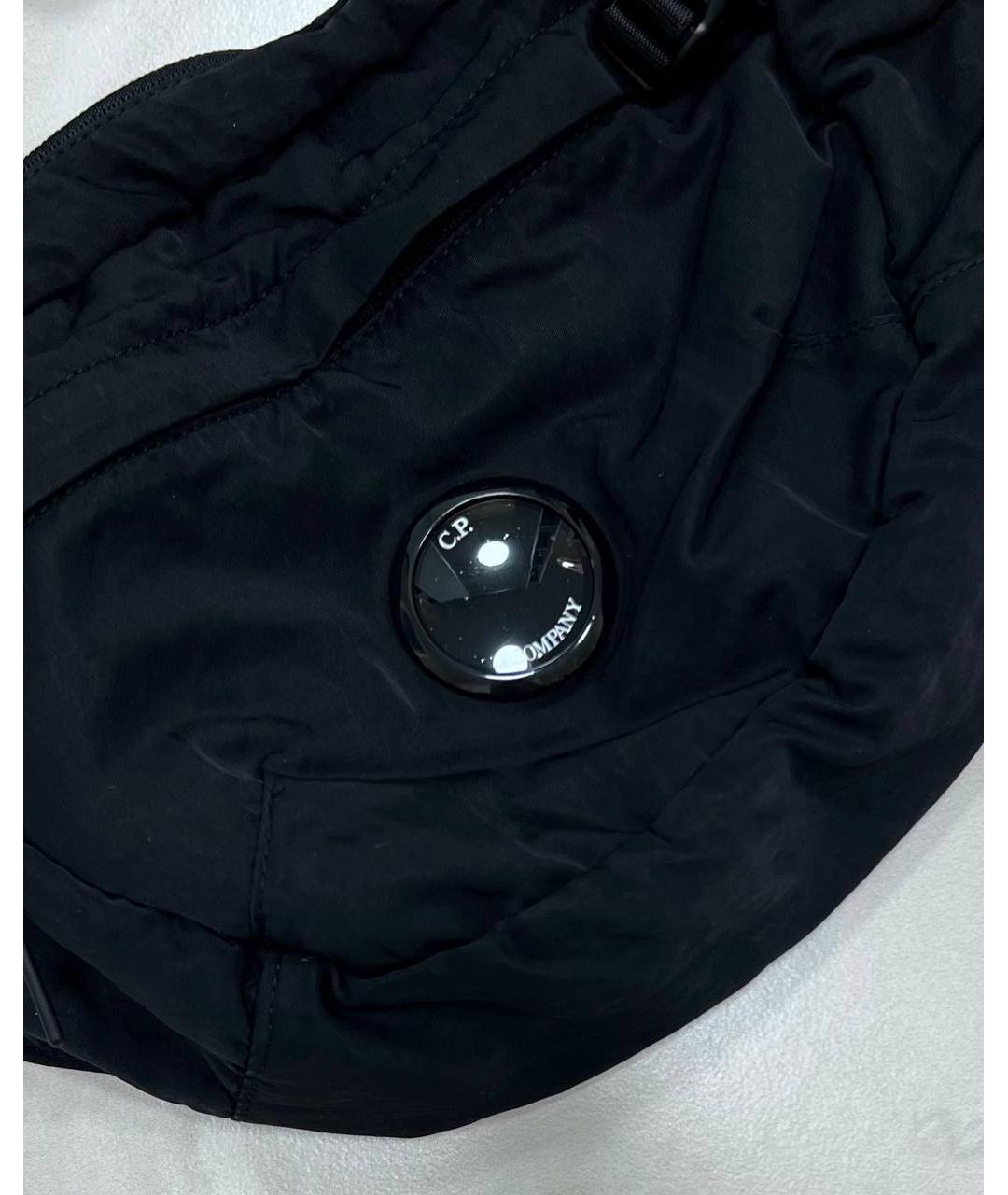 CP COMPANY Черная тканевая поясная сумка, фото 2