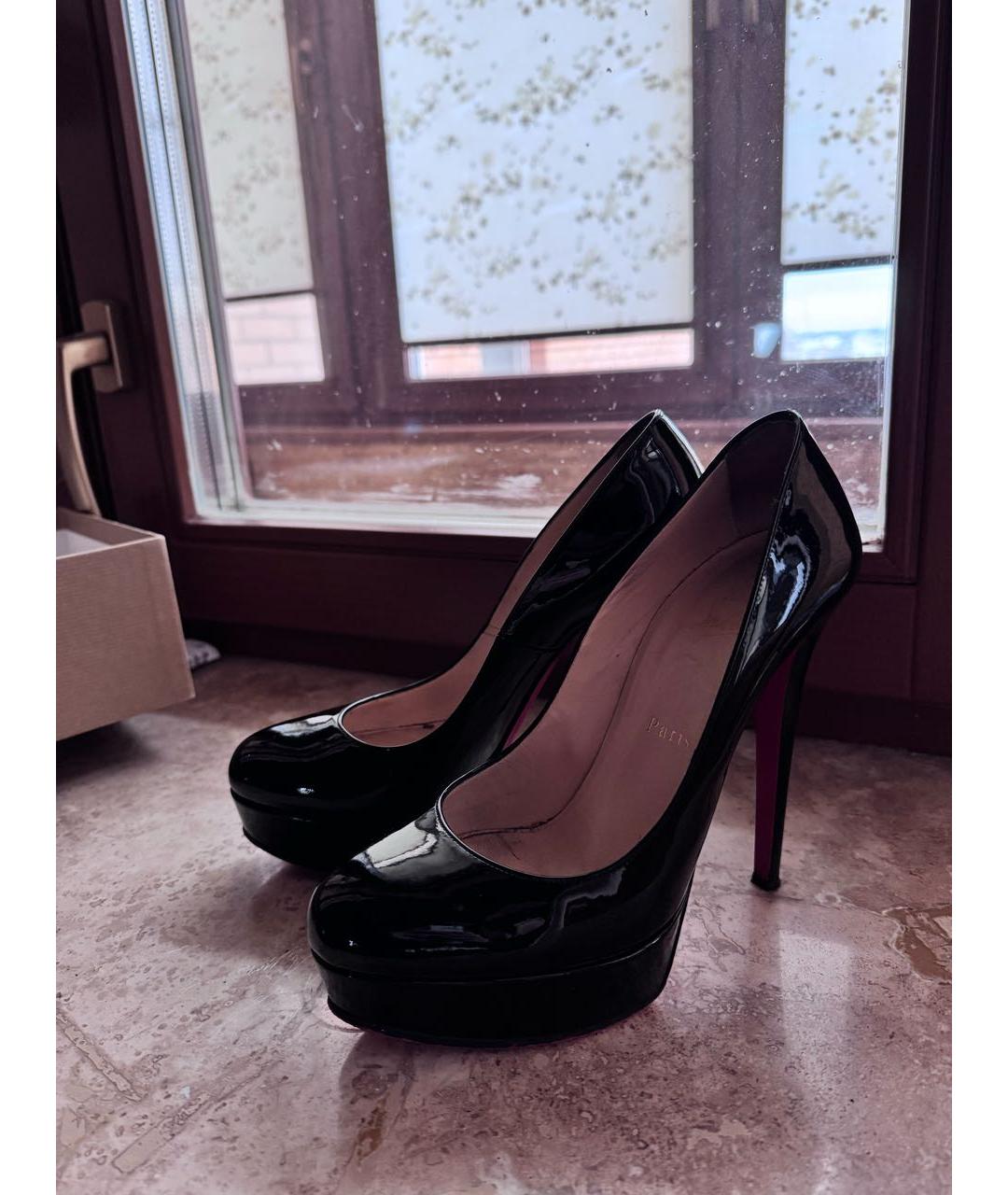 CHRISTIAN LOUBOUTIN Черные туфли из лакированной кожи, фото 3