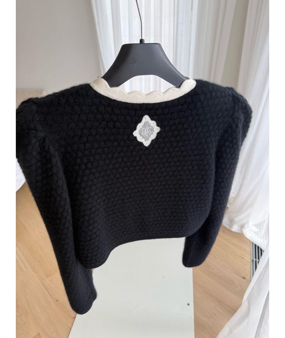 ULYANA SERGEENKO Черный кашемировый кардиган, фото 5