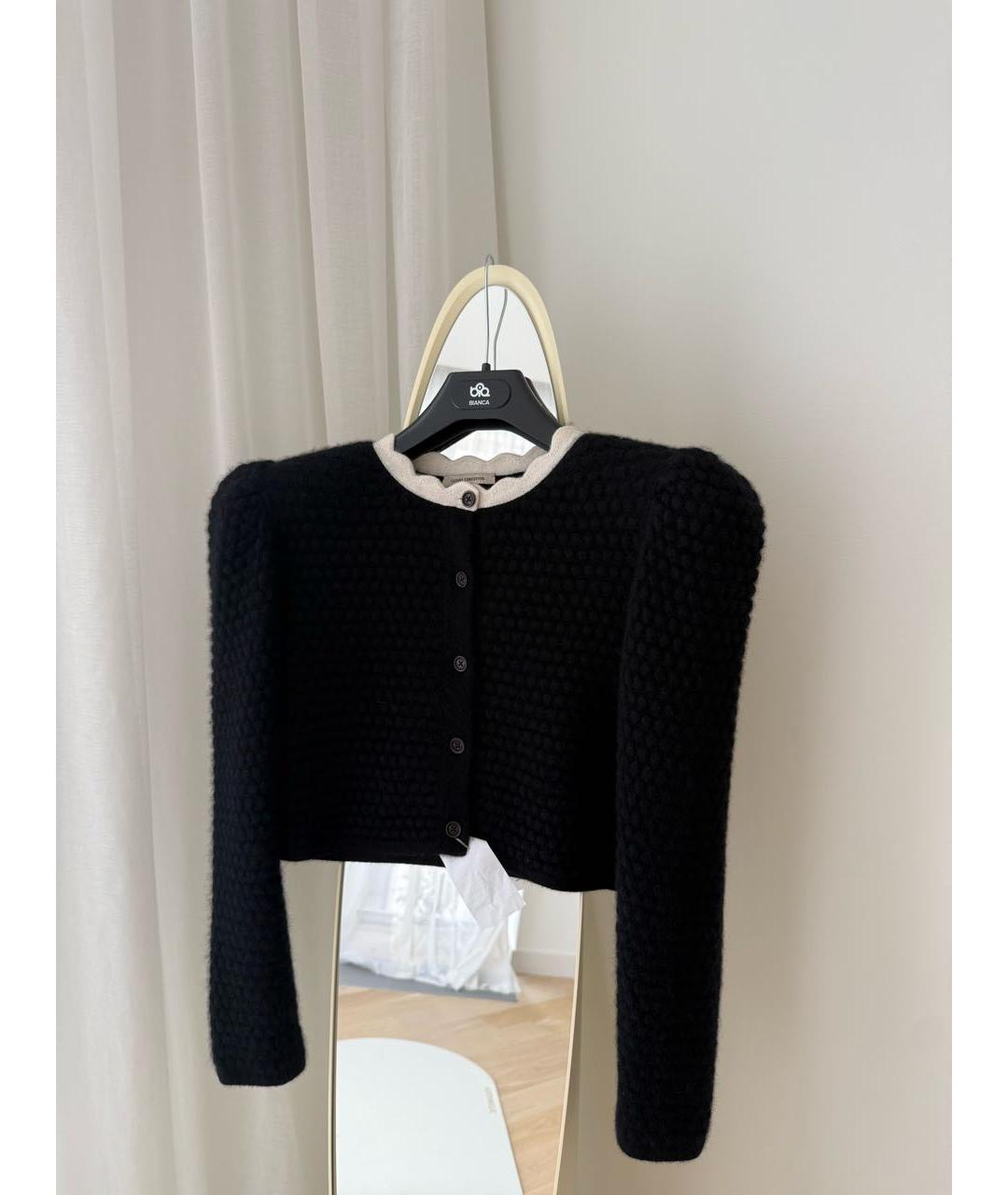 ULYANA SERGEENKO Черный кашемировый кардиган, фото 2