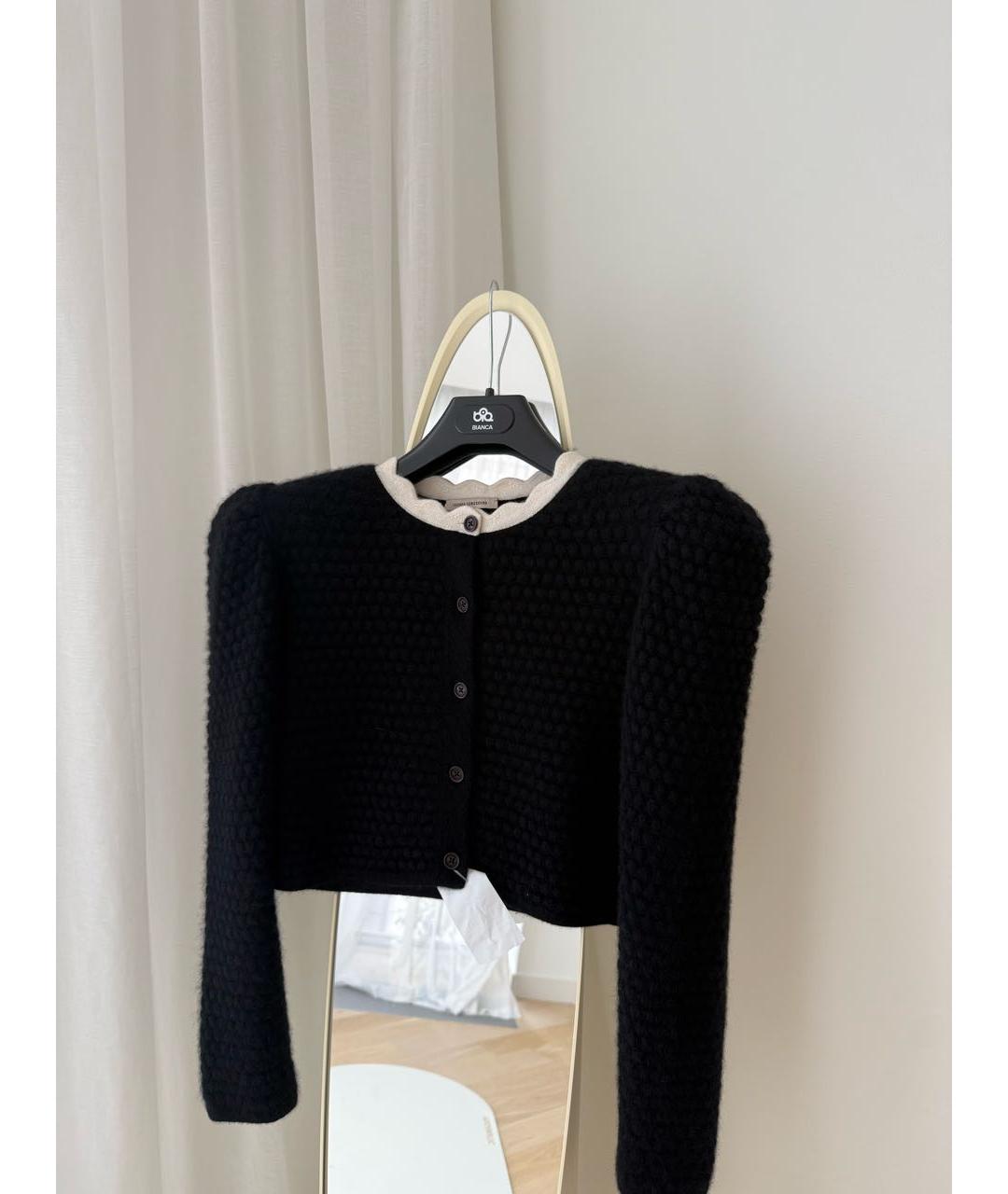 ULYANA SERGEENKO Черный кашемировый кардиган, фото 7