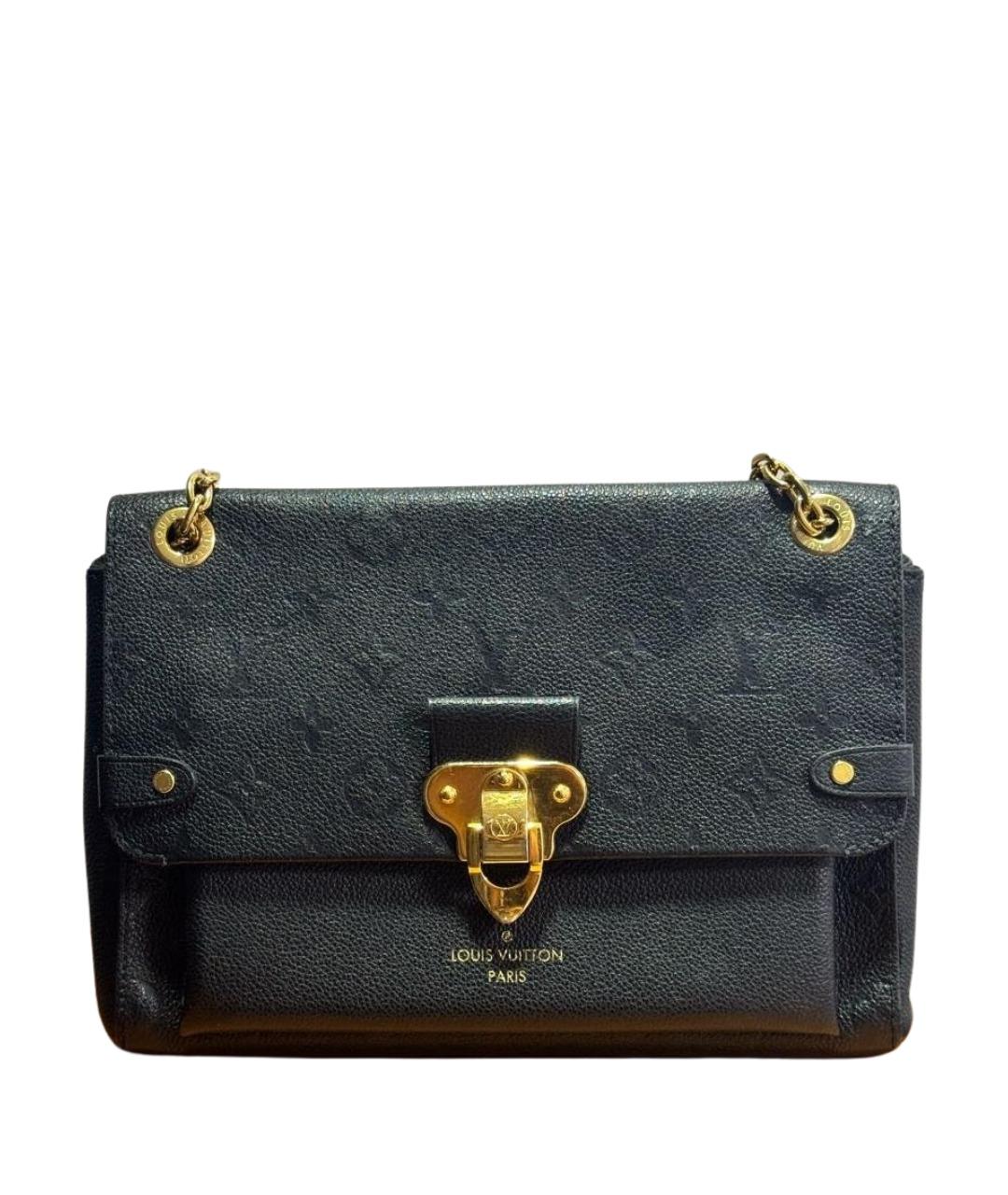 LOUIS VUITTON Черная кожаная сумка через плечо, фото 1