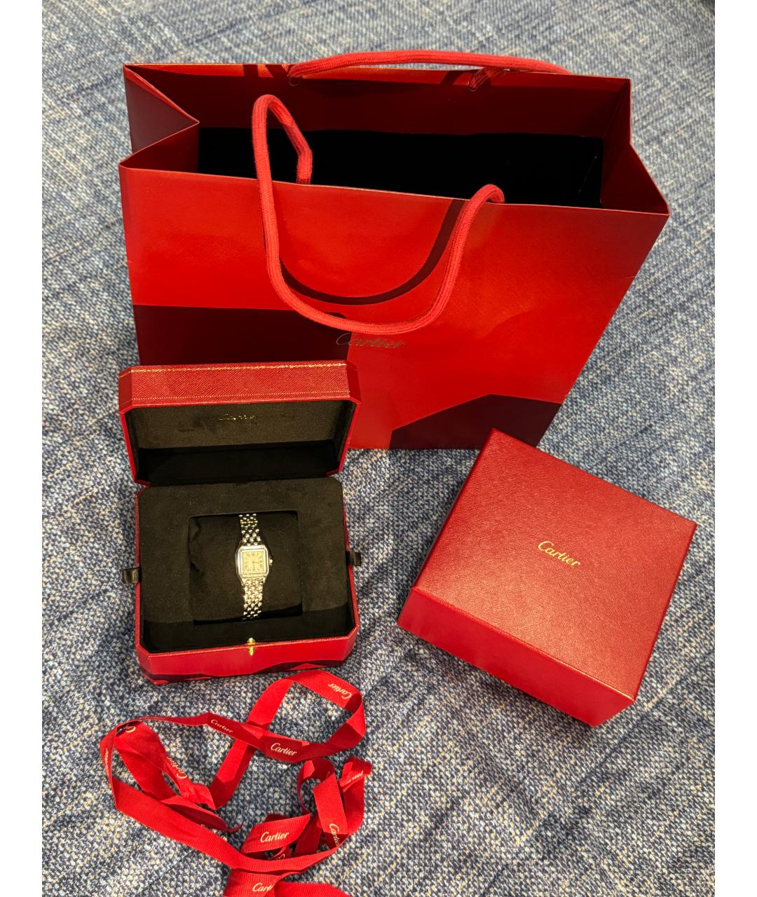 CARTIER Серебряные часы, фото 4