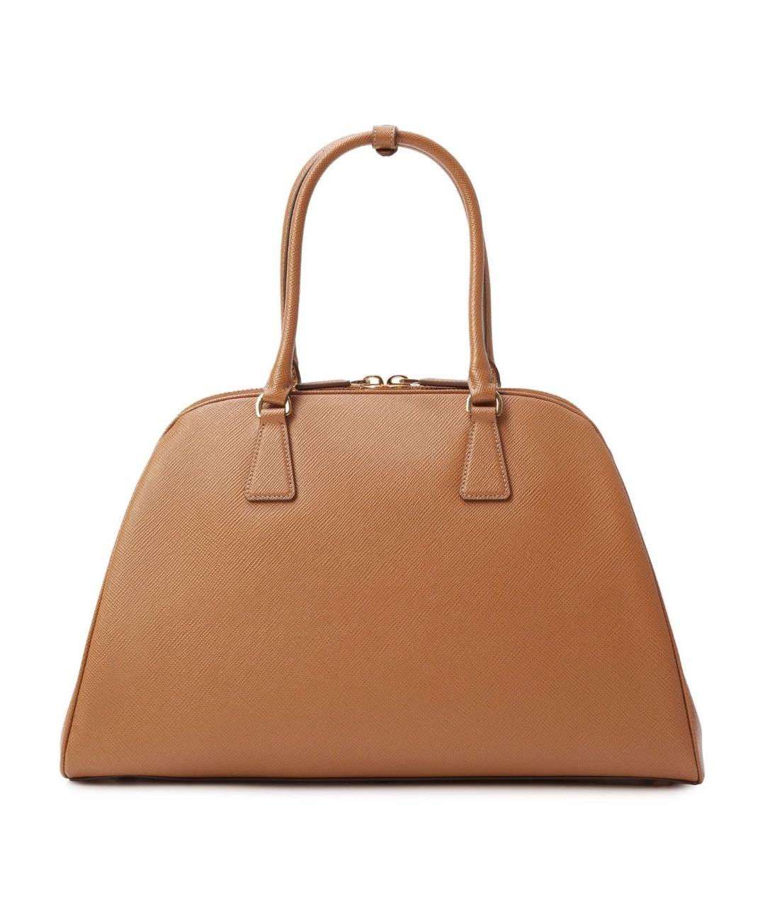 PRADA Коричневая кожаная сумка тоут, фото 3