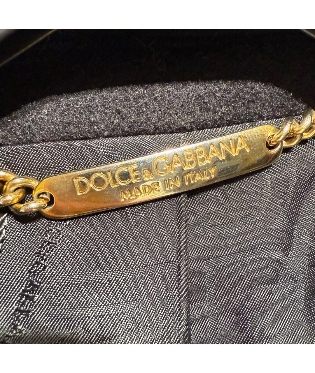 DOLCE&GABBANA Черное кашемировое пальто, фото 3