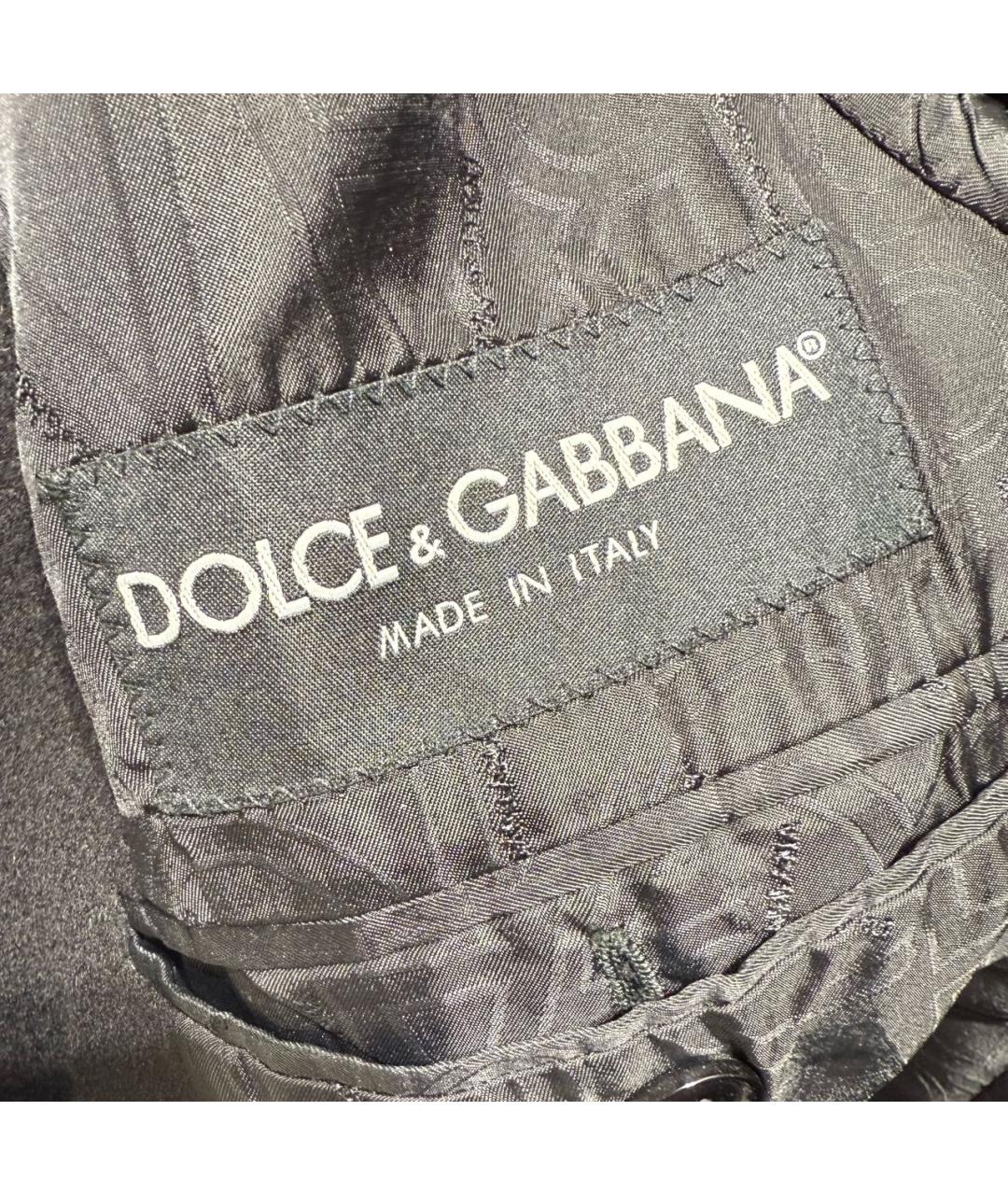 DOLCE&GABBANA Черное кашемировое пальто, фото 4