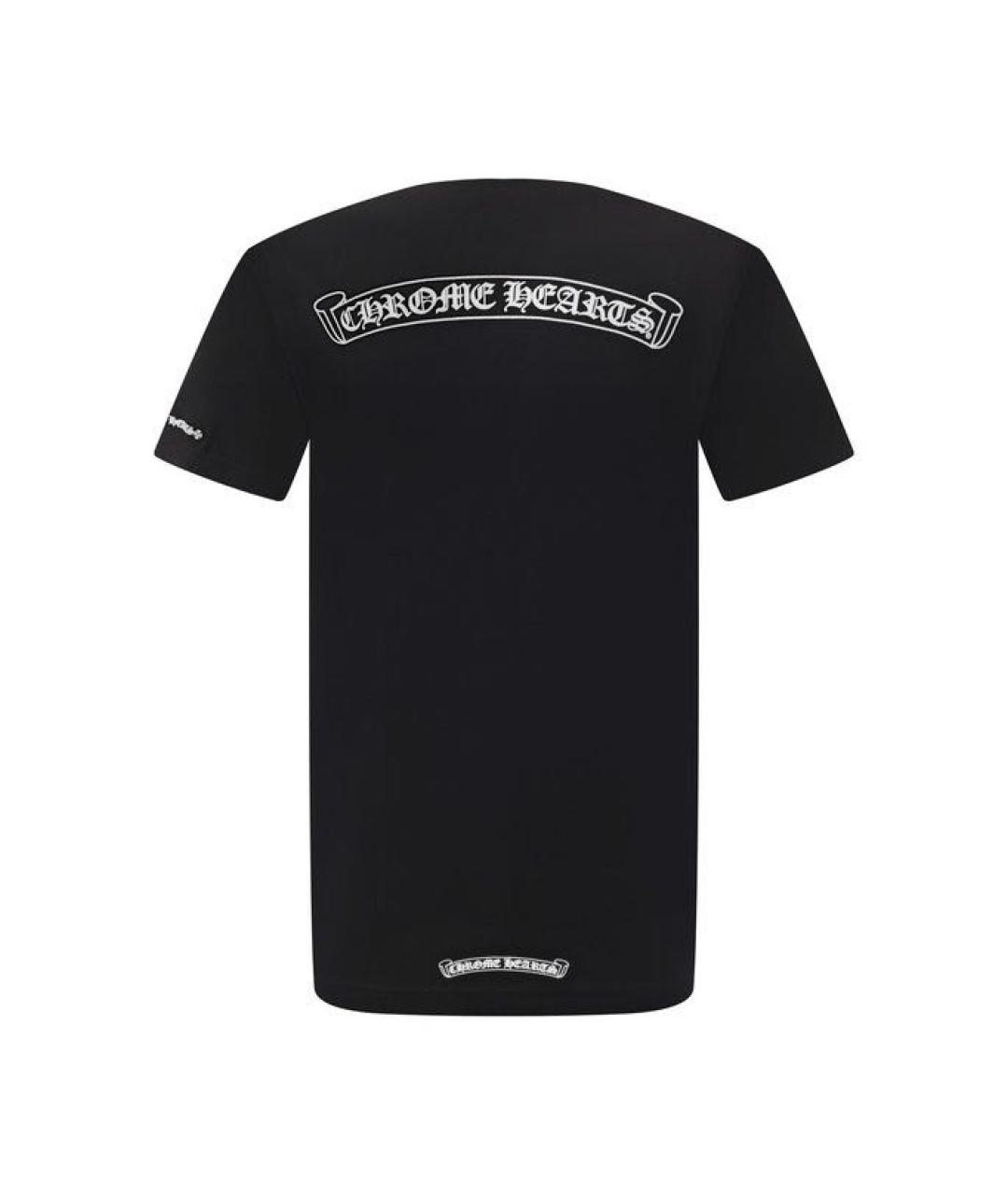 CHROME HEARTS Черная хлопковая футболка, фото 2