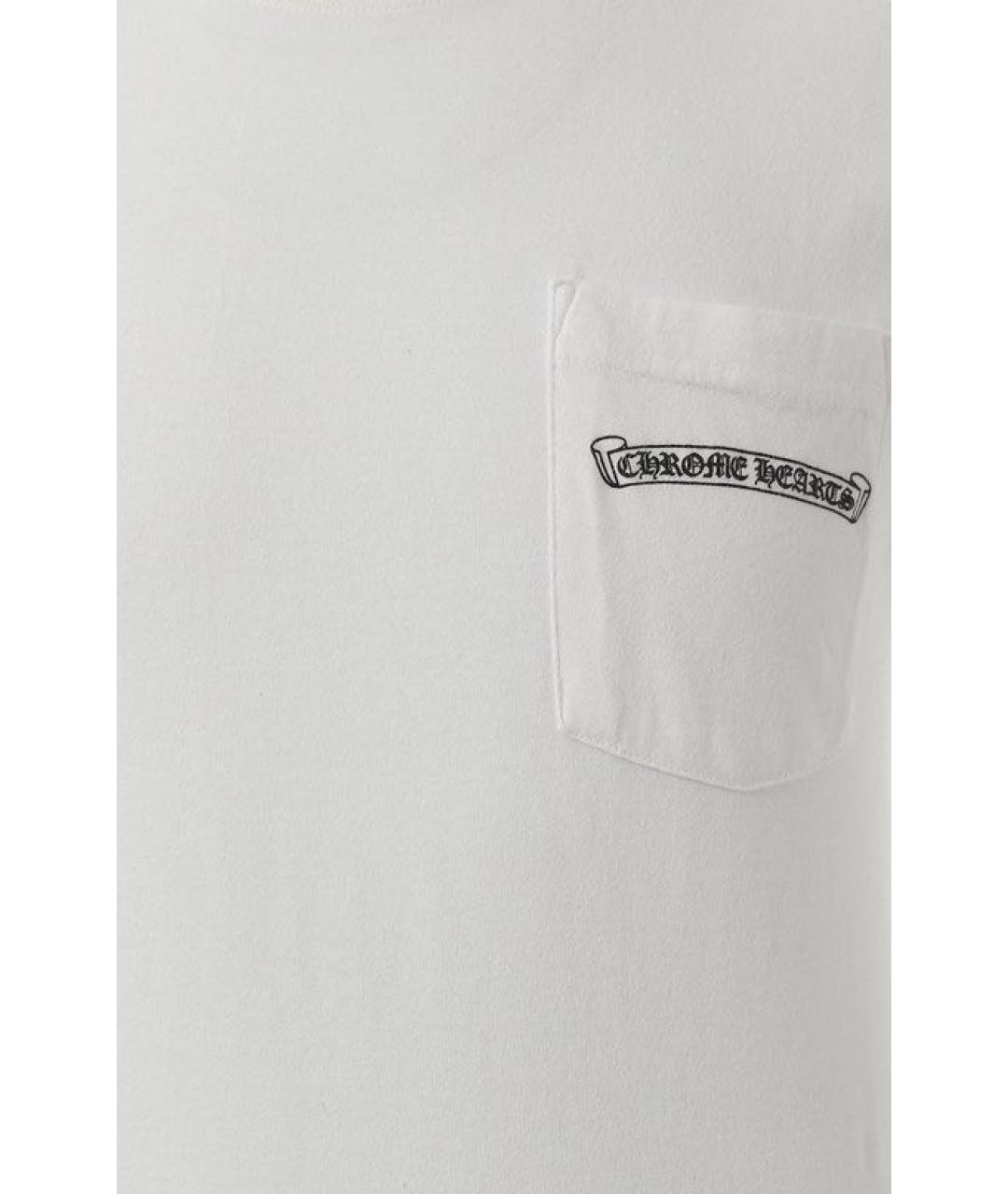 CHROME HEARTS Белая хлопковая футболка, фото 3